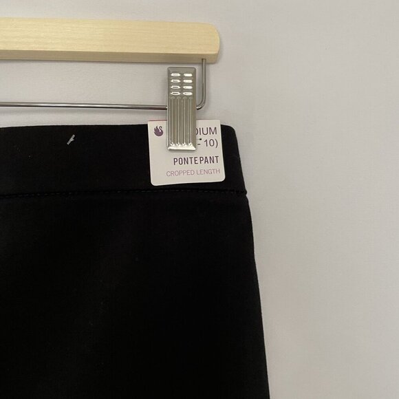 NWT Gloria Vanderbilt Womens Black Trousers M business casual style - Picture 7 of 8